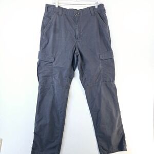 Carhartt Relaxed Fit Cargo Work Pants Men's Size 36x34 Gray‎ Utility Carpenter
